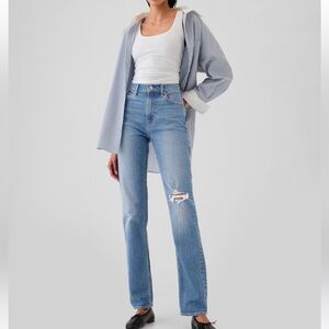 Gap straight leg high rise jeans